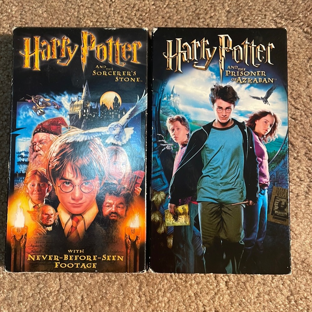 Set of two Harry Potter vhs
